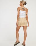 image of Imsa Mini Skirt in Daisy Chain Cream