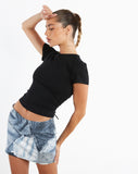 image of MOTEL X JACQUIE Ina Mini Skirt in Denim Pocket