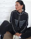 Image of Indira Jacket in Black and Dark Grey