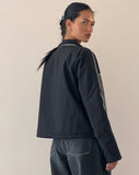 Image of Indira Jacket in Black and Dark Grey