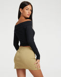 image of Iram Mini Skirt in Tan