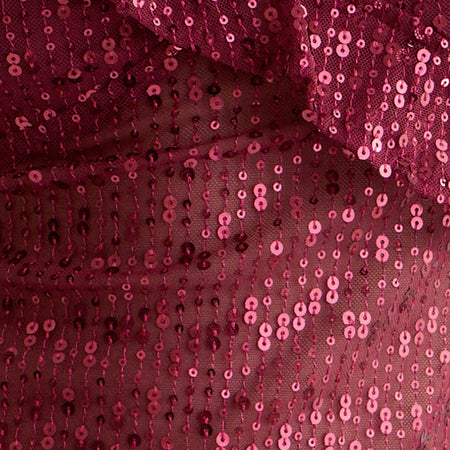 IRANILA ASYM TOP GAUZY SEQUIN RED 10