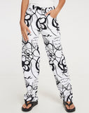 image of Parallel Jeans in Mono Doodle Black and White