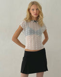 Image of Istaka Mini Skirt in Black Tailoring