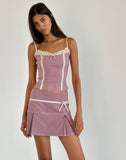 Image of Istari Mini Skirt in Dusky Pink