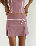 Image of Istari Mini Skirt in Dusky Pink