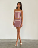 Image of Istari Mini Skirt in Dusky Pink