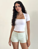 Image of Istora Shorts in Pointelle Mint