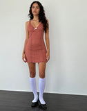 Image of Itzy Lace Mini Dress in Withered Rose