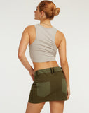 image of Vasque Crop Top in Sandstorm Grey