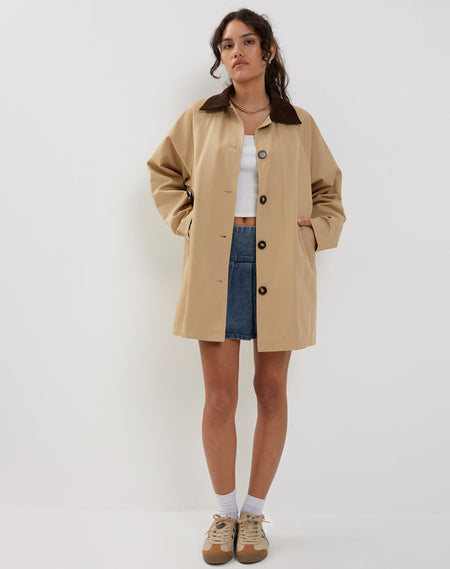 Panala Trench Coat in Sand