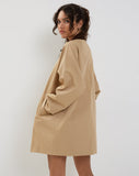 Image of Izora Short Trench Coat in Tan