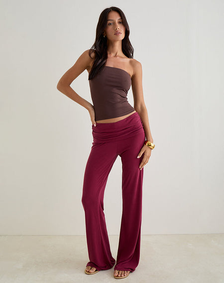 ARIKA ASYM CUT OUT TOP CUPRO BURG 160