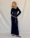 Image of Jadie Open Back Maxi Dress in Black