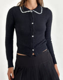 Image of Jaiko Cardi in Knit Black