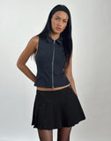 Image of Janae Vest Top in Tailoring Navy