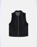 Image of Janae Vest in Denim Black Wash