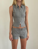 Image of Jarli Hot Pants in Stretch Tailoring Grey