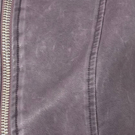Janae Vest Top in Distressed PU Washed Plum