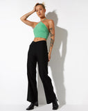 image of Janli Crop Top in Tailoring Green