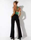 image of Janli Crop Top in Tailoring Green