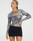 image of Janu Long Sleeve Top in Rave Optic