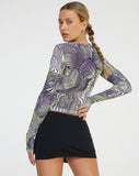 image of Janu Long Sleeve Top in Rave Optic