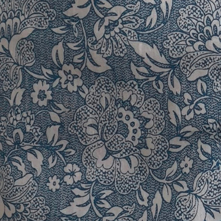 Pravara Mini Skirt in Blue Ornate Print