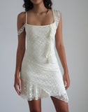 Image of Jati Mini Dress in Off White Canina Rose Lace