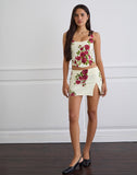 Image of Jatmi Corset Top in Bouquet Roses Cream