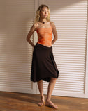 Image of Jefita Cami Top in Watercolour Hibiscus Orange