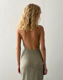 Image of Jenaya Knitted Midi Dress in Sage