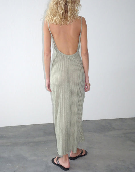 Image of Jenaya Knitted Midi Dress in Sage