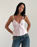 image of Jepuni Cami Top in Light Pink Poplin