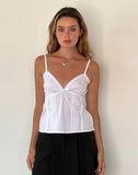 Image of Jepuni Cami Top in White Poplin