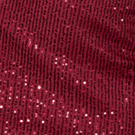 Jeriah Bandeau Mini Dress in Drape Sequin Maroon