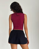 Image of Jinisa Corset Top in Burgundy