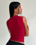 Image of Jinsu Crop Top in Adrenaline Red