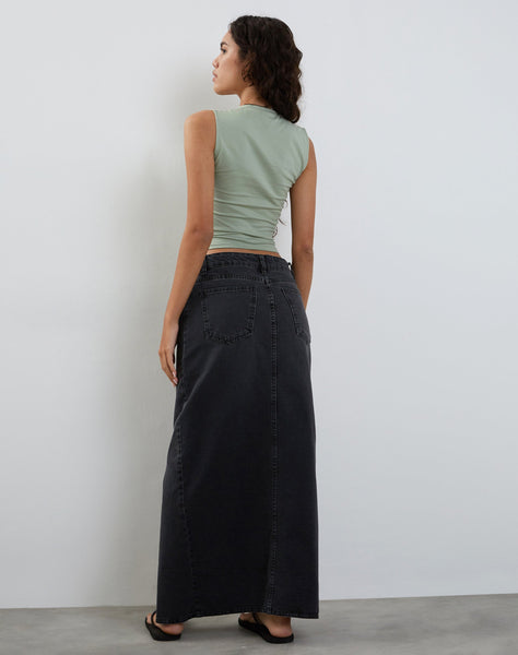 Image of Jinsu Crop Top in Desert Sage