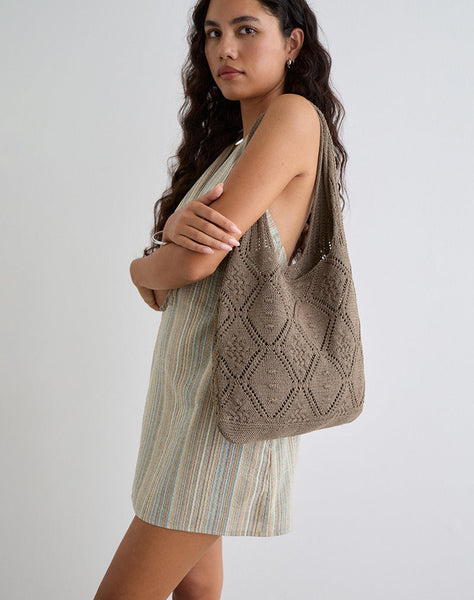 Image of Fika Crochet Bag in Brown