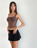 image of Jiraya Top in Mesh Printed Rar Leopard