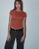 Image of Jojes Jersey Tee in Spice Orange