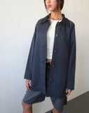 Image of Izora Short Trench Coat in Navy