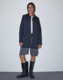 Image of Izora Short Trench Coat in Navy