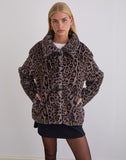 Image of Joji Jacket in Warm Grey Leopard