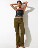 image of Jopan Trouser in Twill Dark Olive