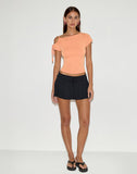 Image of Jophiel Cut Shoulder Top in Cupro Coral