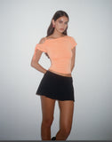 Image of Jophiel Cut Shoulder Top in Cupro Coral