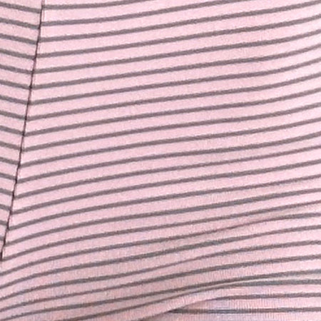 Sera Micro Short in Pink and Grey Jersey Stripe