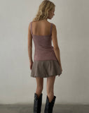 Image of Juliet Rosette Cami Top in Knitted Maroon